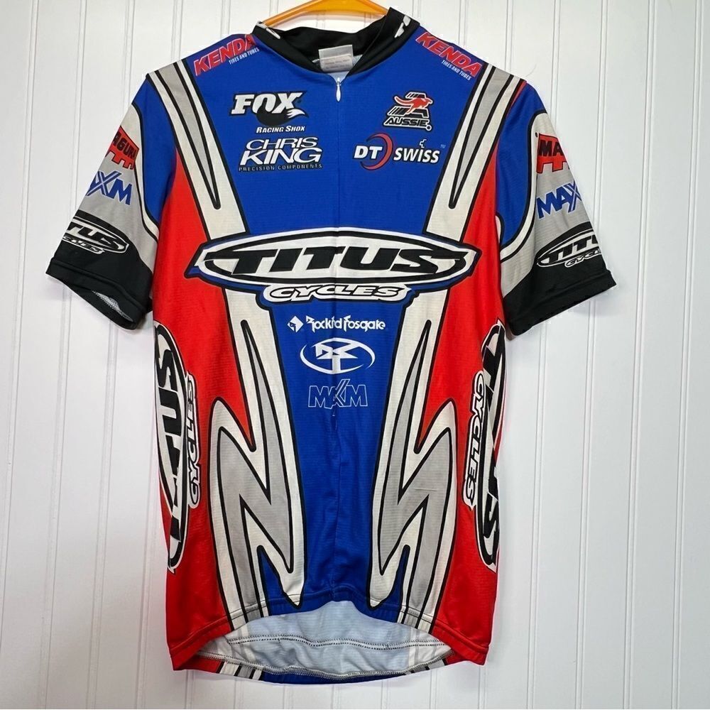 Titus‎ 90s Titanium Bicycle Jersey med fox racing og logo